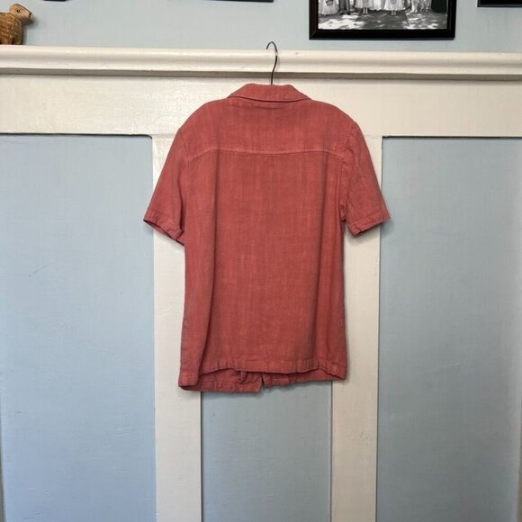 Cotton On Kids Salmon Button Front Camp Shirt Size 7 - Picture 8 of 8